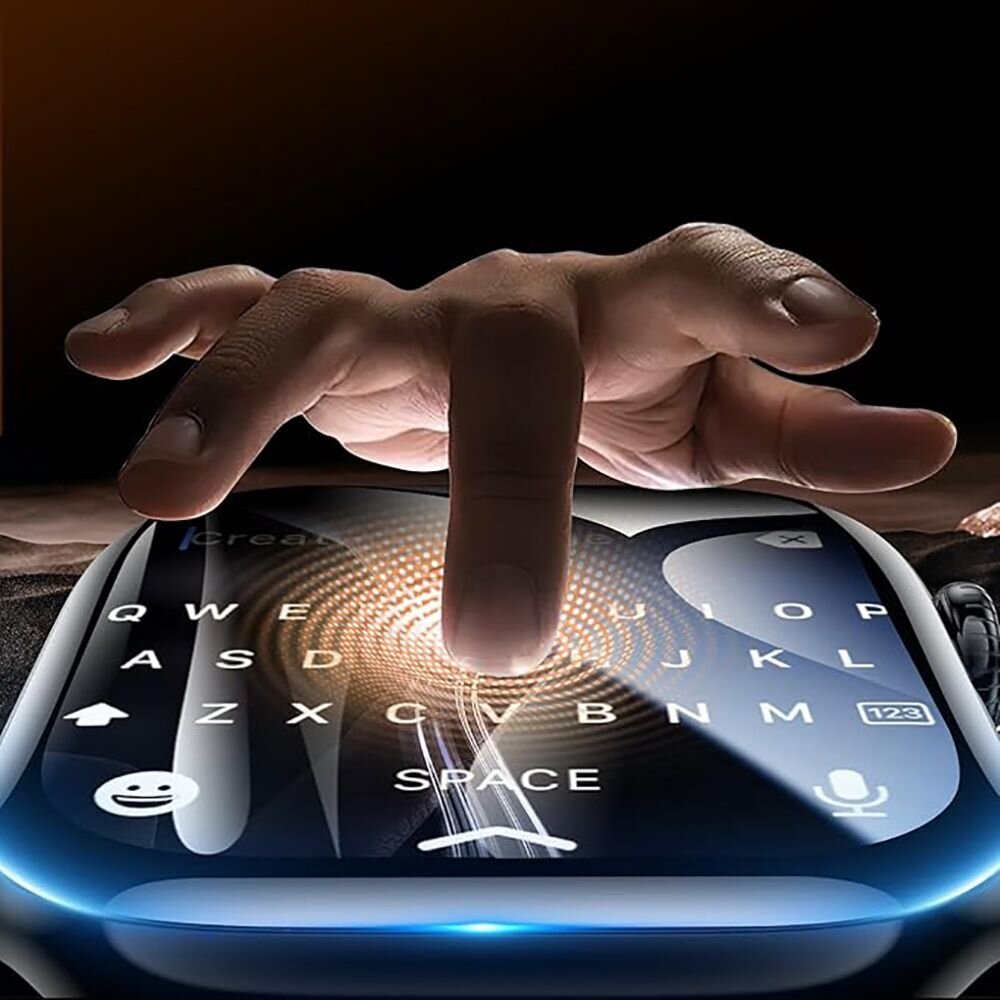 Apple Watch 46mm Tech-Protect Easy Set Flex+ grūdintas stiklas (3 vnt.) – juodas 3 Apple Watch 46mm Tech-Protect Easy Set Flex+ grūdintas stiklas (3 vnt.) – juodas 3