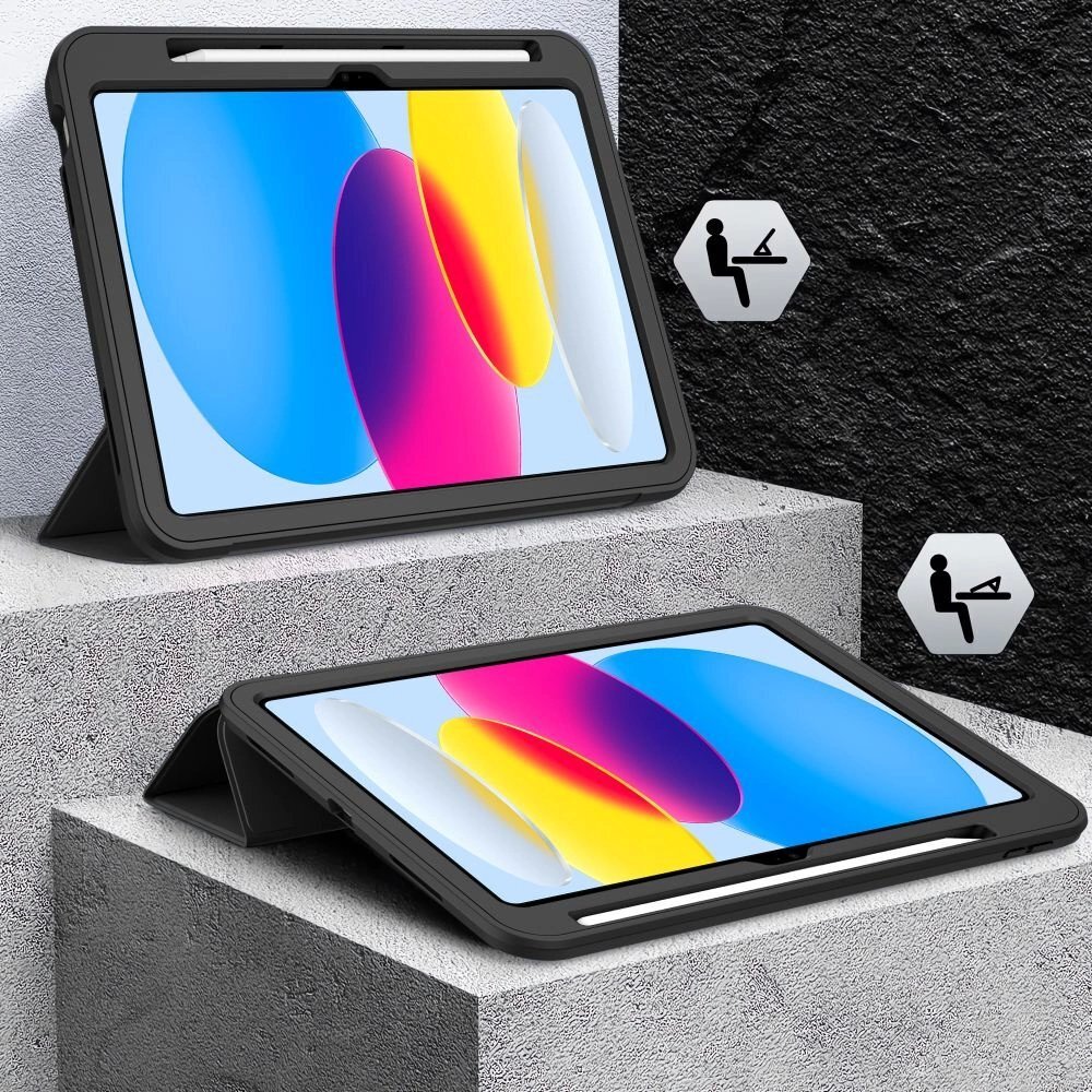 iPad 10.9” 10 / 2022 / 11” 11 / 2025 dėklas Tech-Protect Endurance – juodas 2