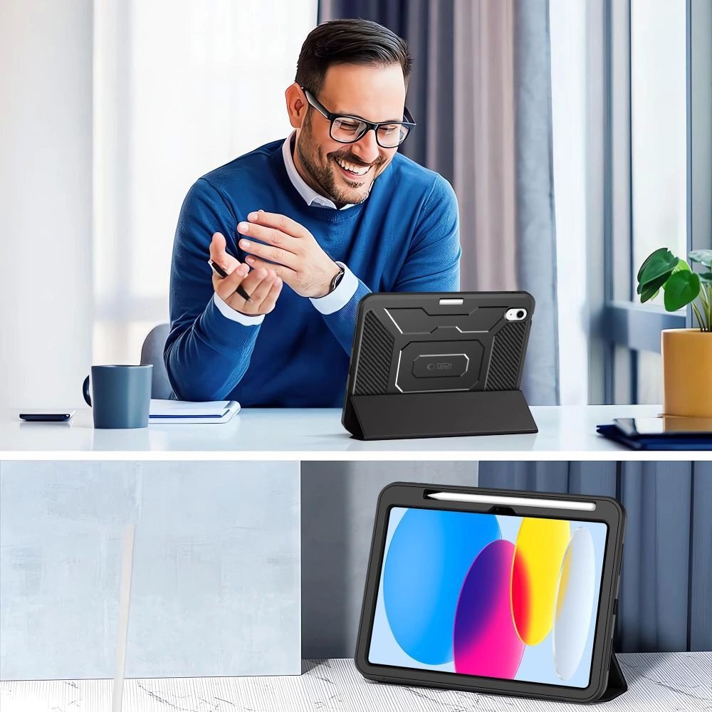 iPad 10.9” 10 / 2022 / 11” 11 / 2025 dėklas Tech-Protect Endurance – juodas 7