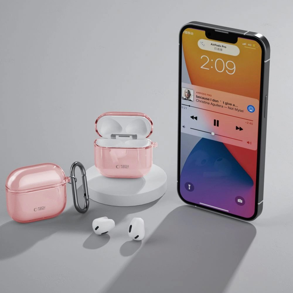 Tech-Protect FlexAir Dėklas AirPods 4 - Rožinis 5 Tech-Protect FlexAir Dėklas AirPods 4 - Rožinis 5