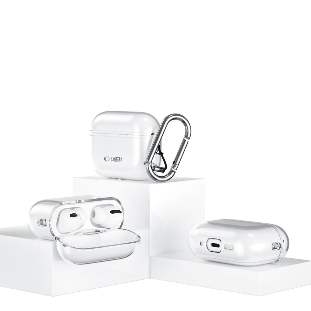 AirPods Pro Tech-Protect FlexAir dėklas – skaidrus 4