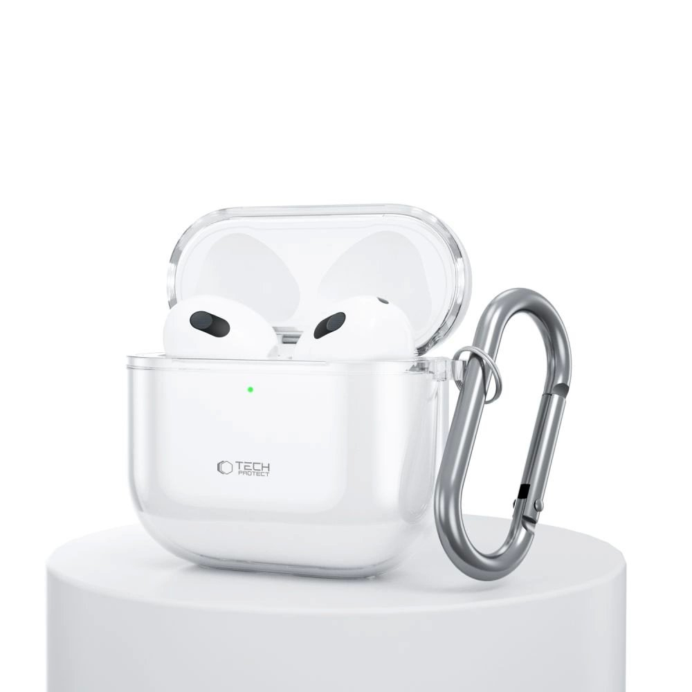 Dėklas Tech-Protect FLEXAir Apple AirPods 4 - Skaidrus 3 Dėklas Tech-Protect FLEXAir Apple AirPods 4 - Skaidrus 3