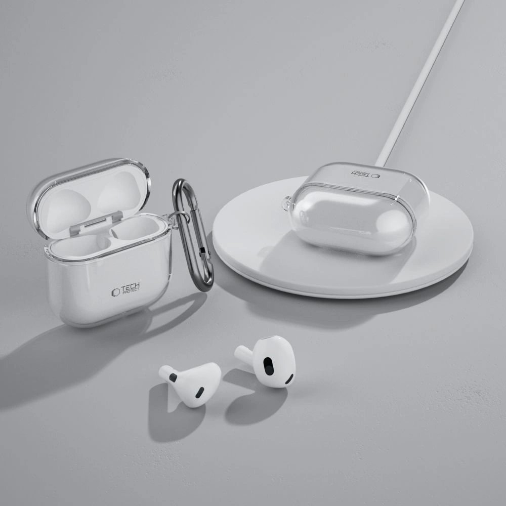 Dėklas Tech-Protect FLEXAir Apple AirPods 4 - Skaidrus 6 Dėklas Tech-Protect FLEXAir Apple AirPods 4 - Skaidrus 6