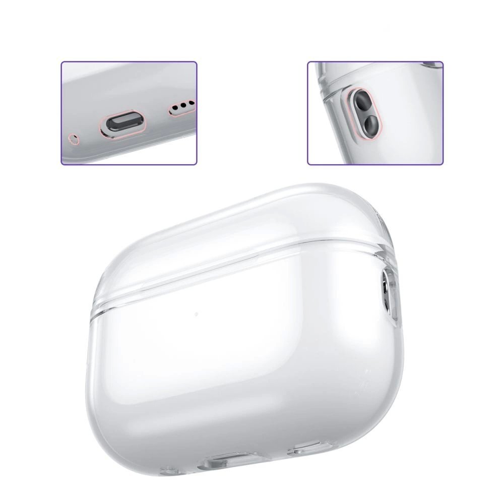 Tech-Protect FlexAir Dėklas Apple AirPods Pro 1 / 2 - Permatomas 7 Tech-Protect FlexAir Dėklas Apple AirPods Pro 1 / 2 - Permatomas 7