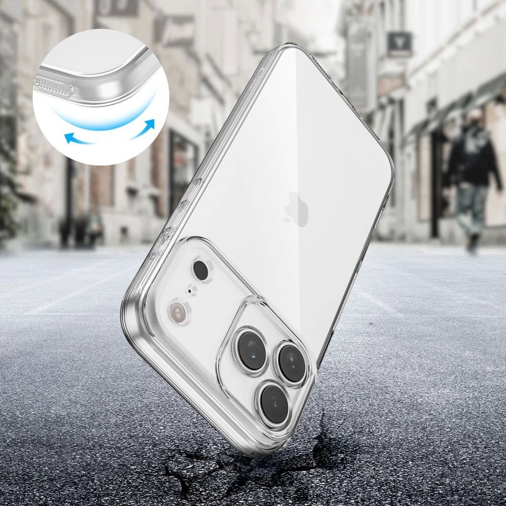 iPhone 17 Pro Max dėklas Tech-Protect FlexAir – skaidrus 2 iPhone 17 Pro Max dėklas Tech-Protect FlexAir – skaidrus 2