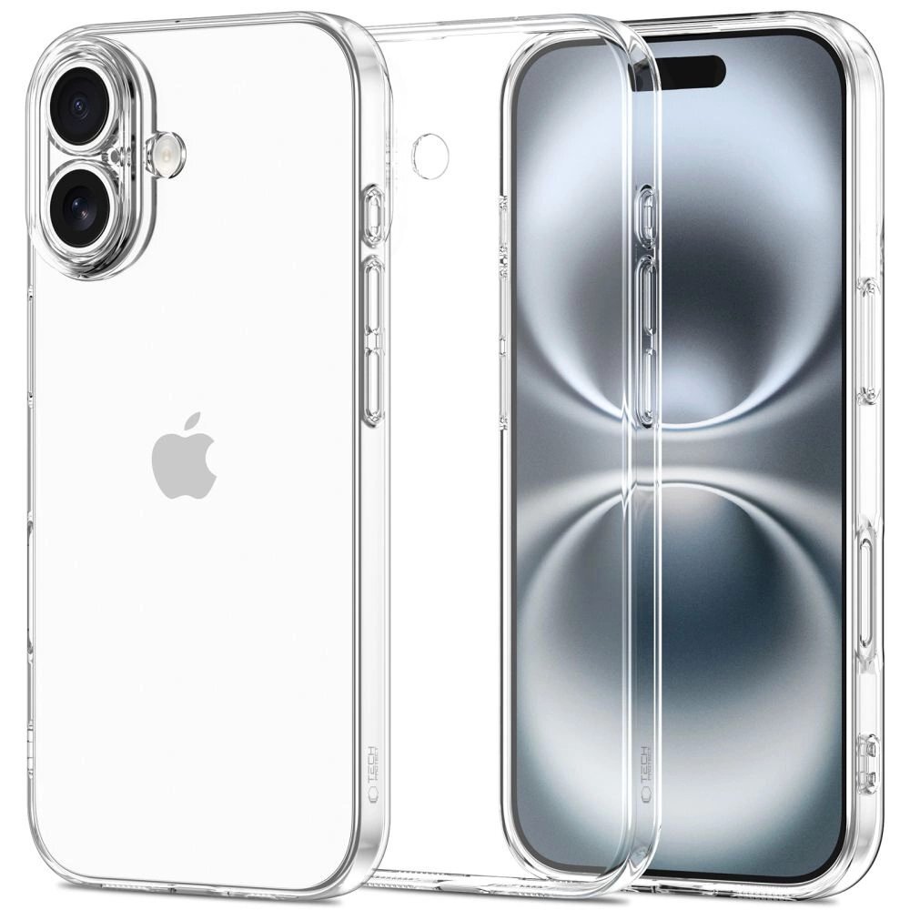 iPhone 17 dėklas Tech-Protect FlexAir – skaidrus