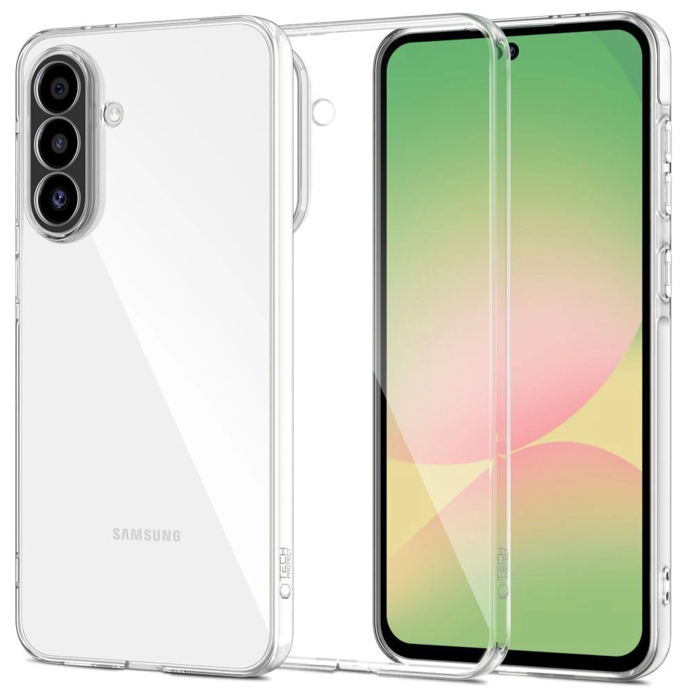 Akcija! *** pažeista pakuotė *** Tech-Protect FlexAir Dėklas skirtas Samsung Galaxy A56 5G - Permatomas