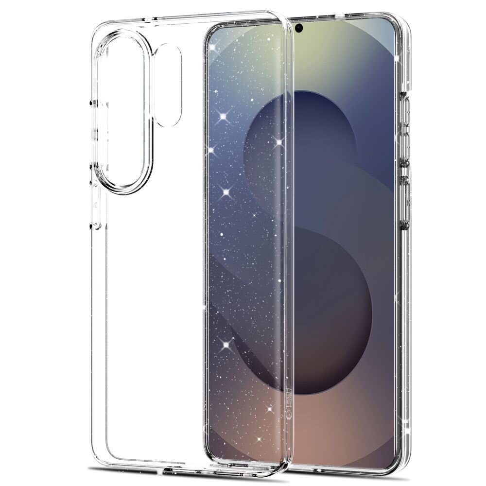 Samsung Galaxy S26 Ultra Tech-Protect FlexAir dėklas – skaidrus su blizgučiais 1