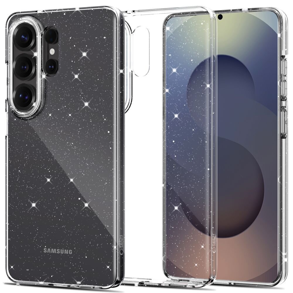Samsung Galaxy S26 Ultra Tech-Protect FlexAir dėklas – skaidrus su blizgučiais Samsung Galaxy S26 Ultra Tech-Protect FlexAir dėklas – skaidrus su blizgučiais