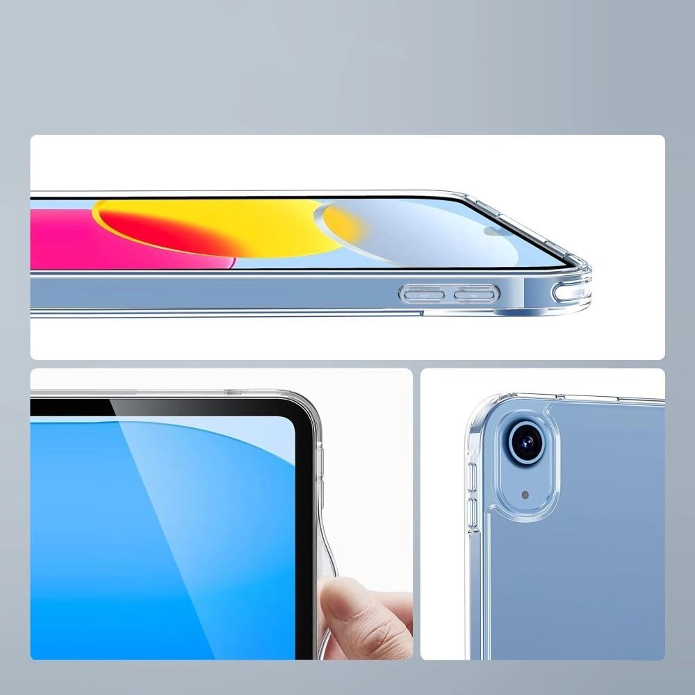 iPad 10.9” 10 / 2022 / 11” 11 / 2025 dėklas Tech-Protect FlexAir Hybrid – skaidrus 1