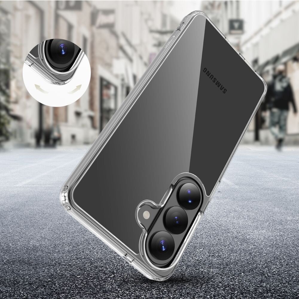 Samsung Galaxy S26+ Tech-Protect FlexAir Hybrid dėklas – skaidrus 3