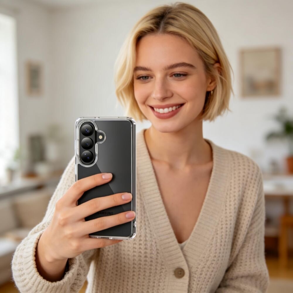 Samsung Galaxy S26 Tech-Protect FlexAir Hybrid dėklas – skaidrus 7