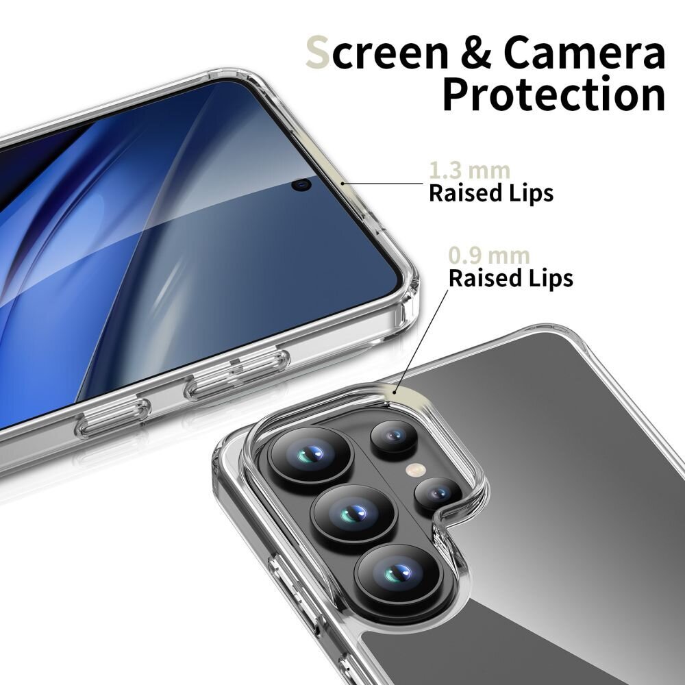 Samsung Galaxy S26 Ultra Tech-Protect FlexAir Hybrid dėklas – skaidrus 3
