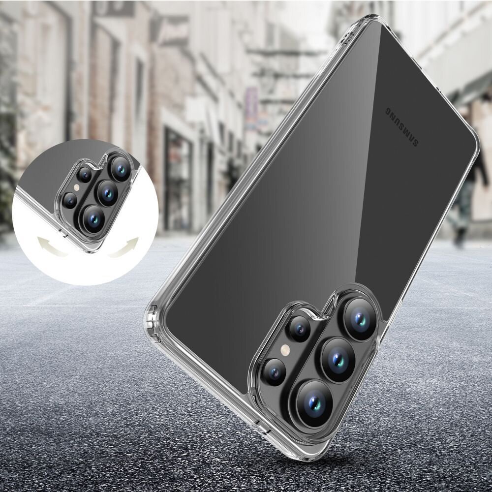 Samsung Galaxy S26 Ultra Tech-Protect FlexAir Hybrid dėklas – skaidrus 4