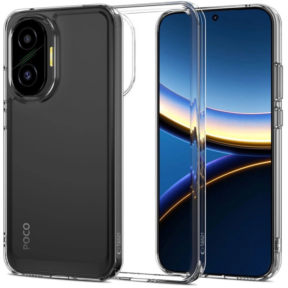 Xiaomi Poco F7 5G dėklas Tech-Protect Flexair Hybrid – skaidrus Xiaomi Poco F7 5G dėklas Tech-Protect Flexair Hybrid – skaidrus