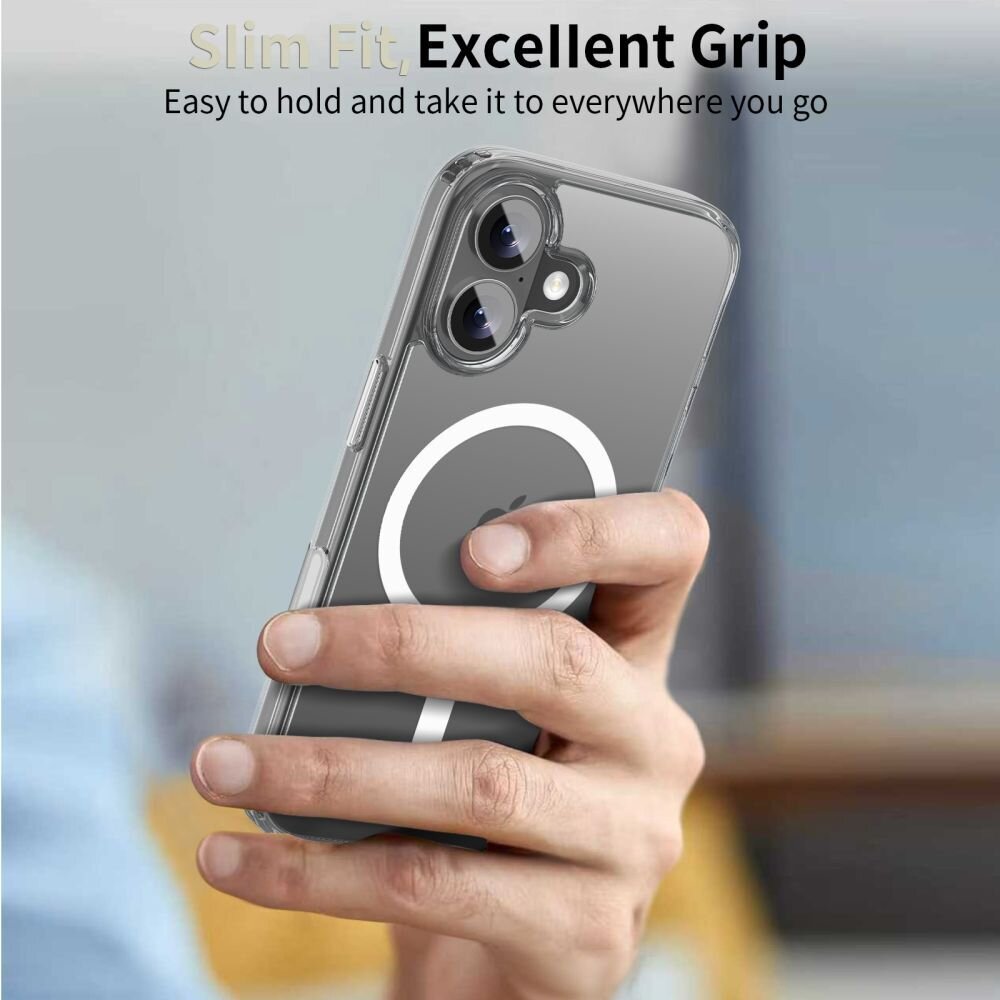iPhone 17 Tech-Protect FlexAir Hybrid CC MagSafe dėklas – skaidrus 5 iPhone 17 Tech-Protect FlexAir Hybrid CC MagSafe dėklas – skaidrus 5