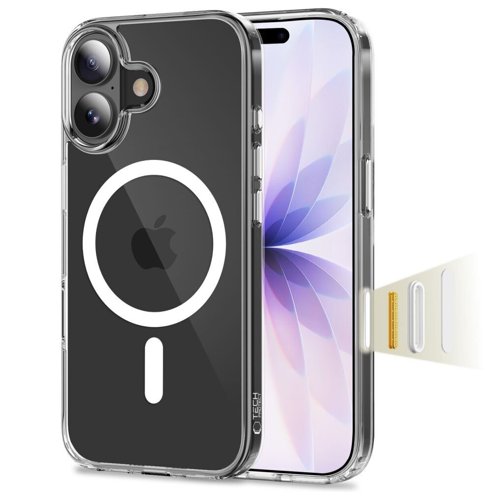 iPhone 17 Tech-Protect FlexAir Hybrid CC MagSafe dėklas – skaidrus iPhone 17 Tech-Protect FlexAir Hybrid CC MagSafe dėklas – skaidrus