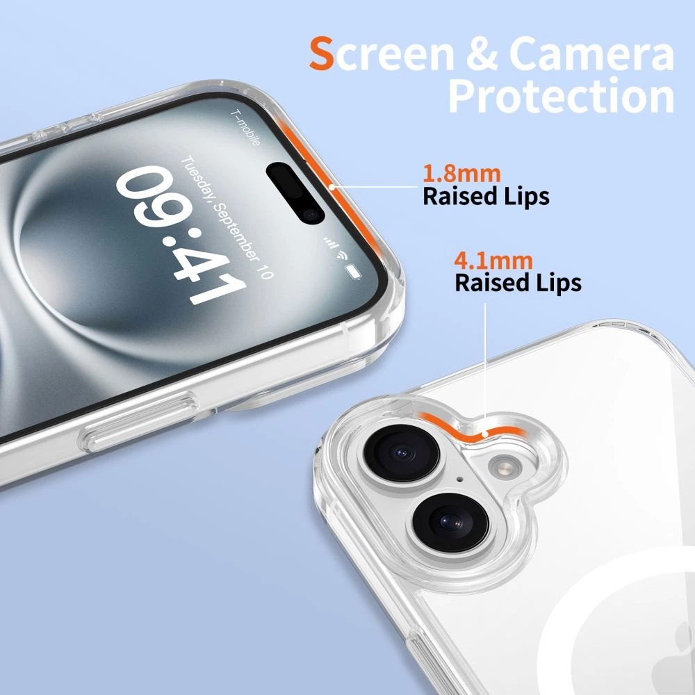 Tech-Protect Flexair Hybrid CC Magsafe iPhone 16 Dėklas - Skaidrus 4 Tech-Protect Flexair Hybrid CC Magsafe iPhone 16 Dėklas - Skaidrus 4