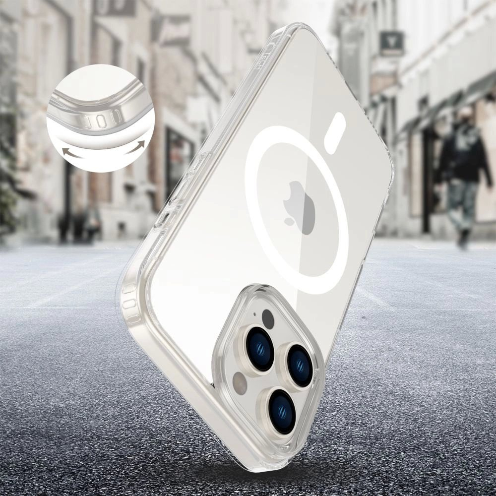 Tech-Protect Flexair Hybrid CC Magsafe iPhone 16 Pro Max Dėklas - Skaidrus 3 Tech-Protect Flexair Hybrid CC Magsafe iPhone 16 Pro Max Dėklas - Skaidrus 3