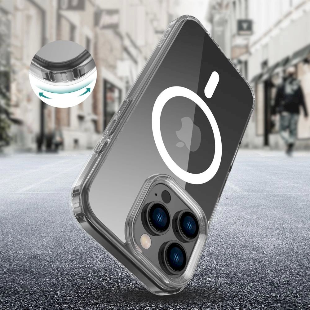 Tech-Protect FlexAir Hybrid MagSafe Dėklas iPhone 16 Pro - Skaidrus 1 Tech-Protect FlexAir Hybrid MagSafe Dėklas iPhone 16 Pro - Skaidrus 1