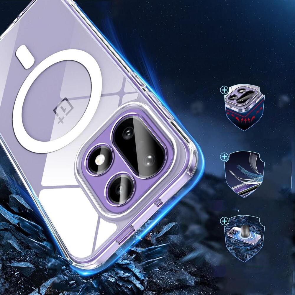 OnePlus 15 Tech-Protect FlexAir Hybrid MagSafe dėklas – skaidrus 3 OnePlus 15 Tech-Protect FlexAir Hybrid MagSafe dėklas – skaidrus 3