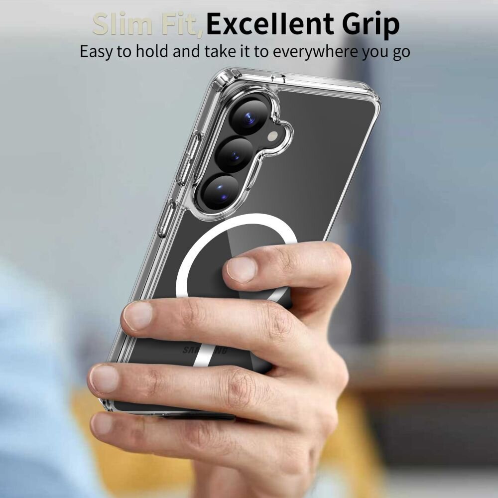 Samsung Galaxy S26 Tech-Protect FlexAir Hybrid MagSafe dėklas – skaidrus 6