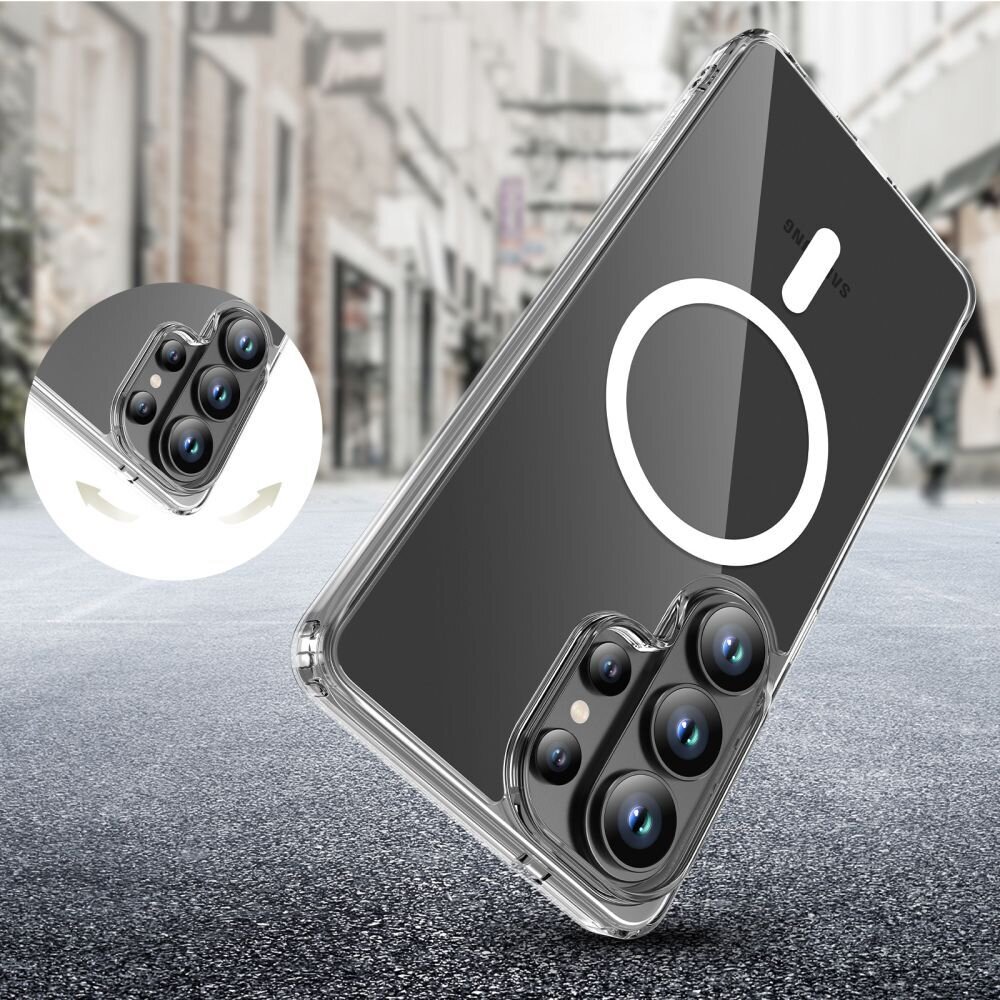 Samsung Galaxy S26 Ultra Tech-Protect FlexAir Hybrid MagSafe dėklas – skaidrus 4