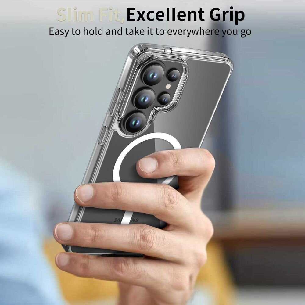 Samsung Galaxy S26 Ultra Tech-Protect FlexAir Hybrid MagSafe dėklas – skaidrus 5