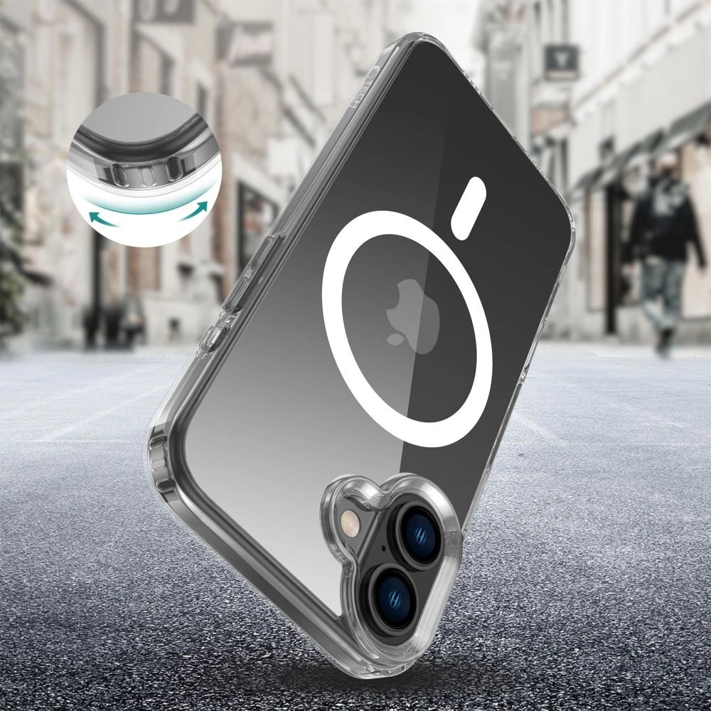 TECH-PROTECT FLEXAIR HYBRID MAGSAFE IPHONE 16 PLUS CLEAR 1