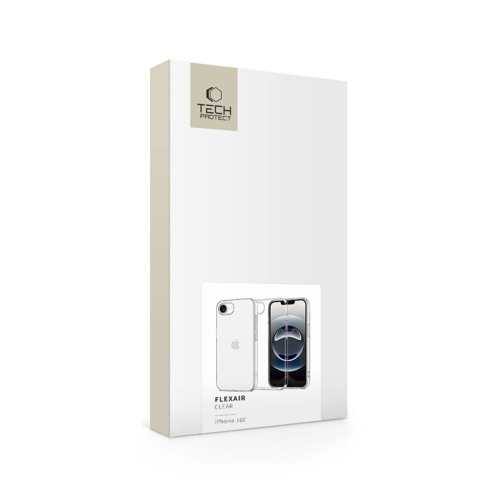 Tech-Protect FlexAir iPhone 16e Dėklas - Permatomas 5 Tech-Protect FlexAir iPhone 16e Dėklas - Permatomas 5