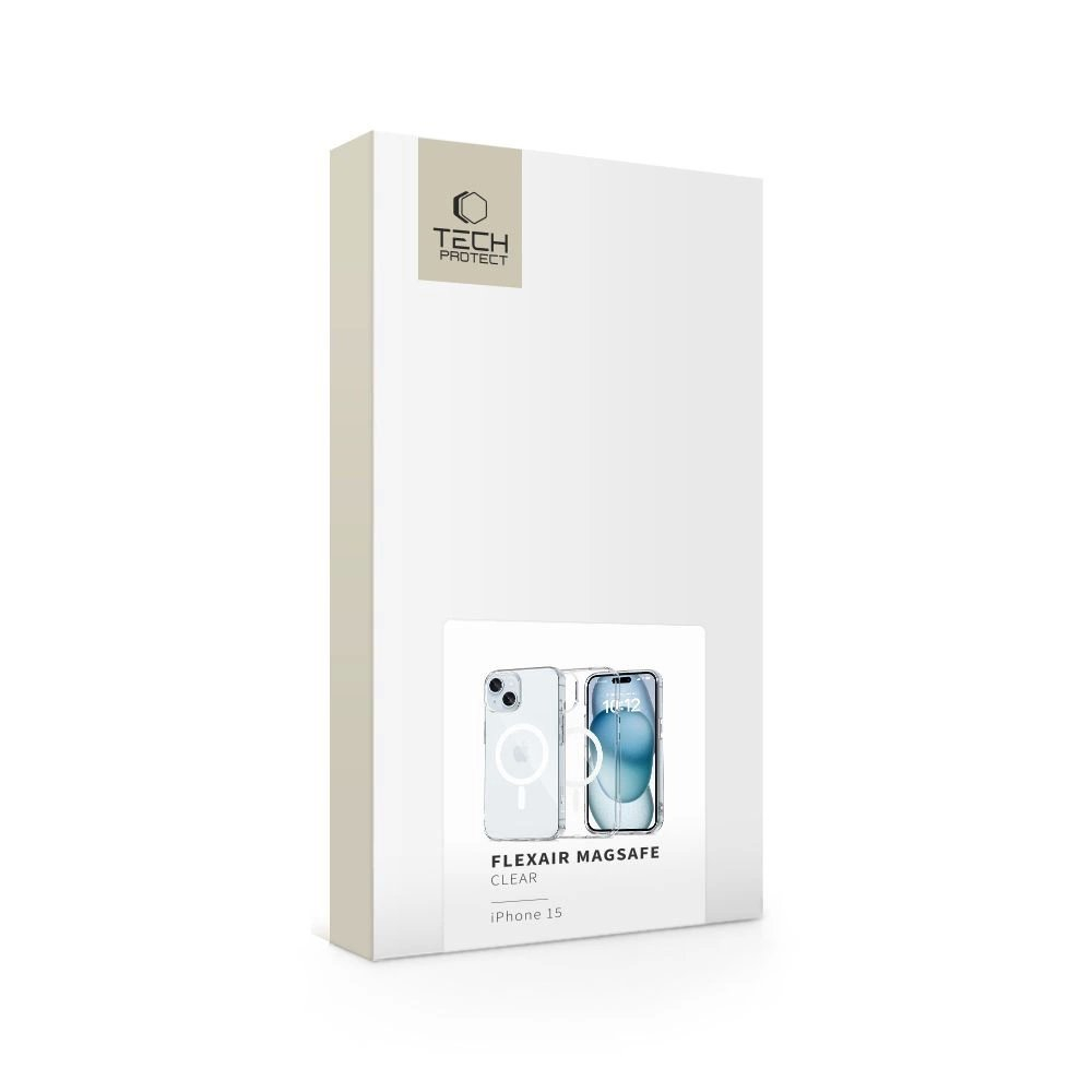 iPhone 15 Tech-Protect FlexAir MagSafe dėklas - skaidrus 2