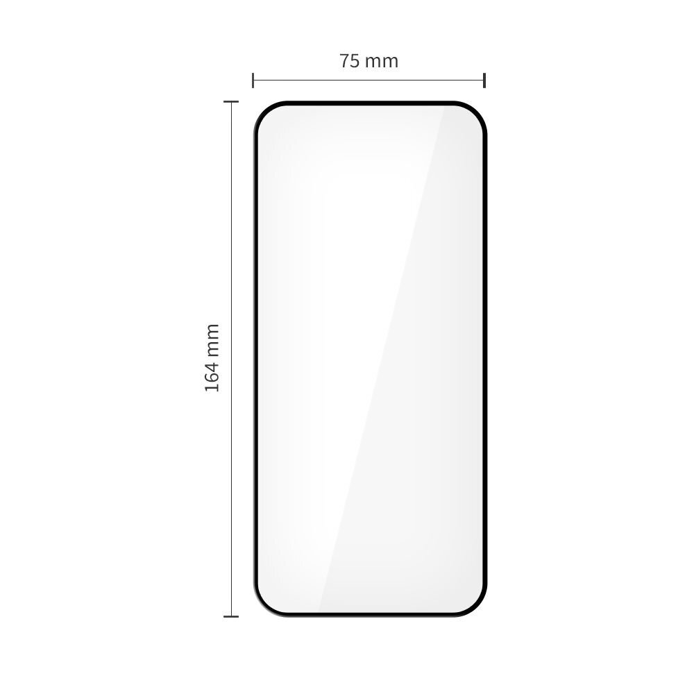 Xiaomi Redmi 15 4G / 5G Tech-Protect Glass Fit+ grūdintas stiklas, 2 vnt. – juodas 1