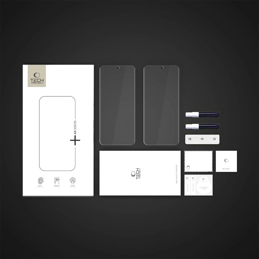 Motorola Edge 60 Pro Tech-Protect Glass UV+ 2-pack grūdintas stiklas – skaidrus 3