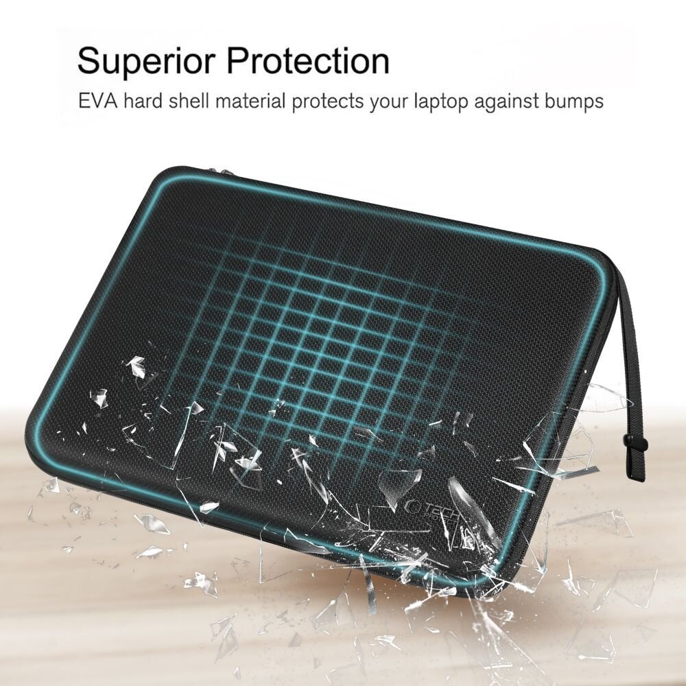 15–16" nešiojamojo kompiuterio Tech-Protect Hardpouch dėklas – juodas 4