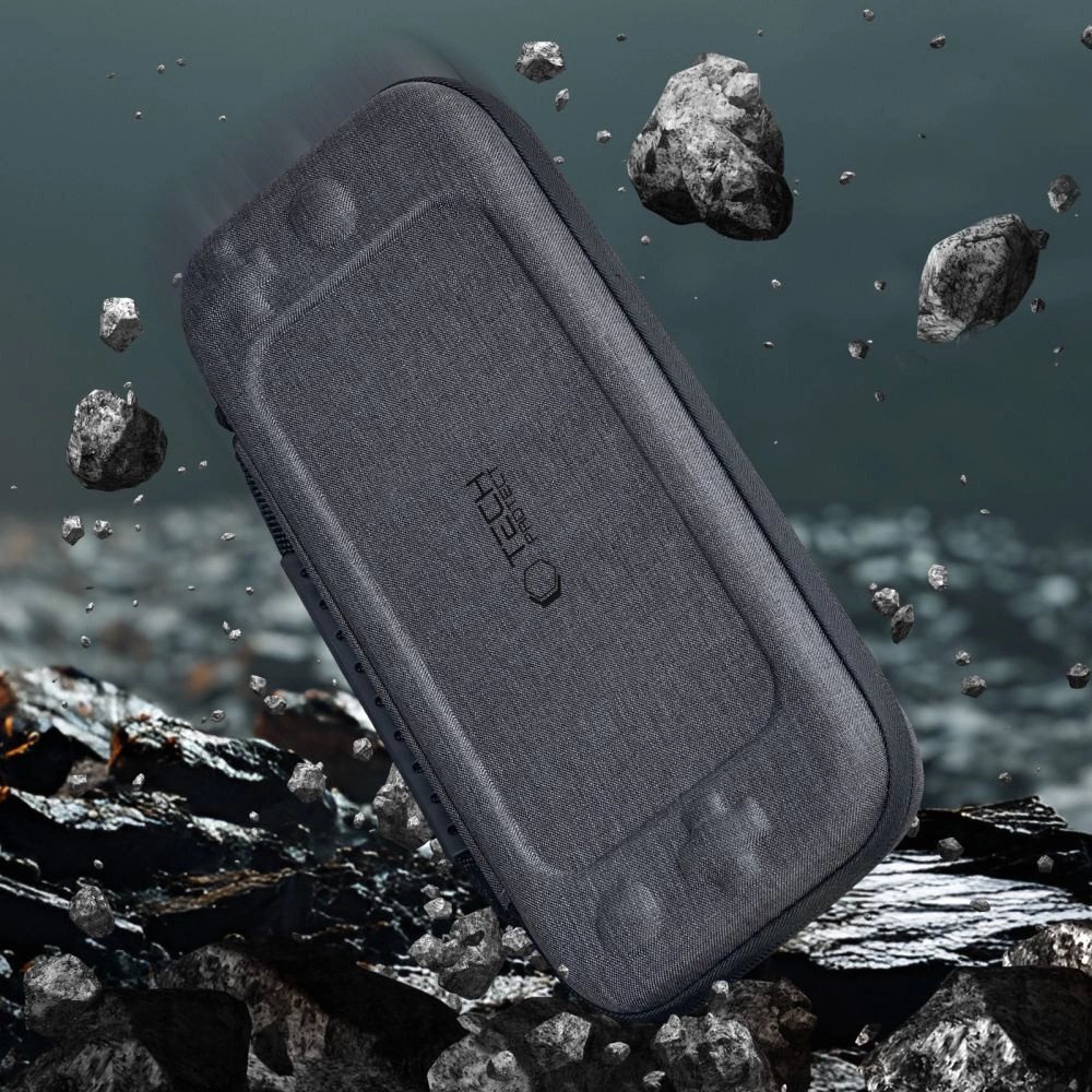 Nintendo Switch 2 dėklas Tech-Protect Hardpouch – pilkas 4