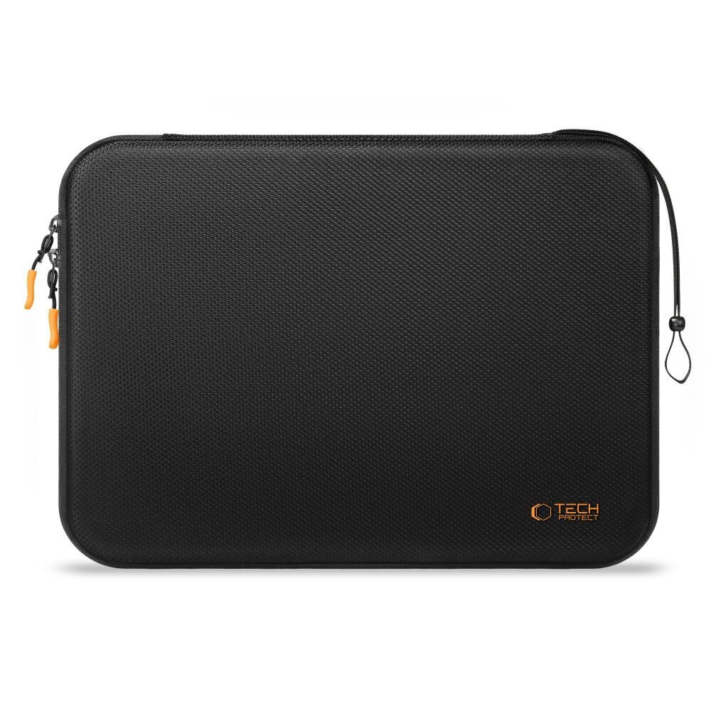15–16" nešiojamojo kompiuterio Tech-Protect Hardpouch dėklas – juodas / oranžinis 15–16" nešiojamojo kompiuterio Tech-Protect Hardpouch dėklas – juodas / oranžinis