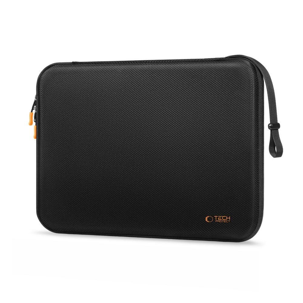 13–14" nešiojamojo kompiuterio Tech-Protect Hardpouch dėklas – juodas / oranžinis 1 13–14" nešiojamojo kompiuterio Tech-Protect Hardpouch dėklas – juodas / oranžinis 1