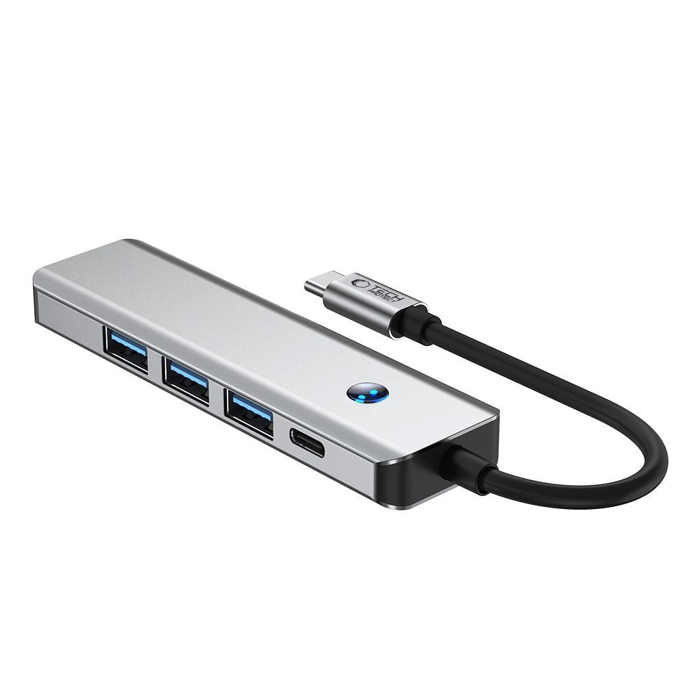 USB-C HUB adapteris Tech-Protect HB01 5in1 (USB3.0 + HDMI 4K 60Hz + PD100W) – pilkas 2 USB-C HUB adapteris Tech-Protect HB01 5in1 (USB3.0 + HDMI 4K 60Hz + PD100W) – pilkas 2