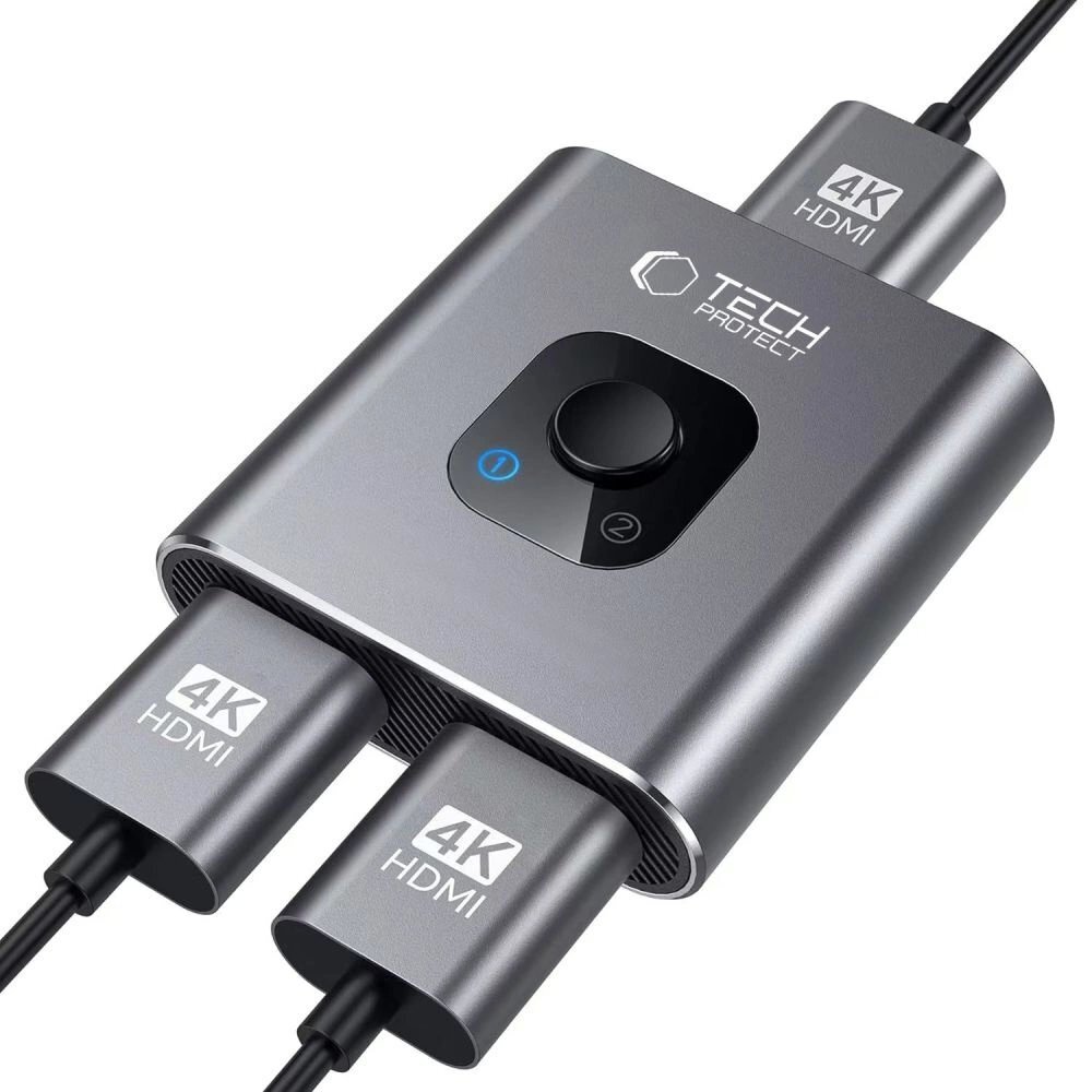 HDMI adapteris Tech-Protect HB07 2in1 4K 60Hz – pilkas 3