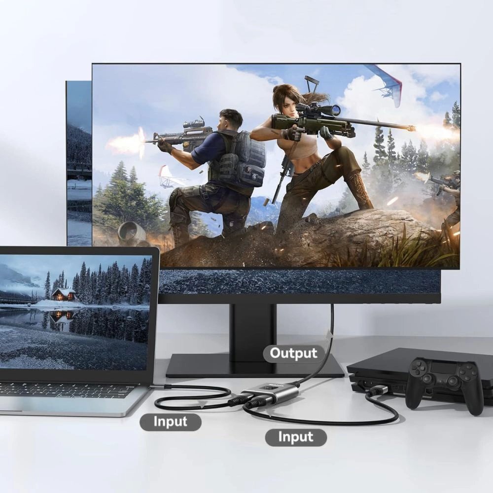 HDMI adapteris Tech-Protect HB07 2in1 4K 60Hz – pilkas 5 HDMI adapteris Tech-Protect HB07 2in1 4K 60Hz – pilkas 5