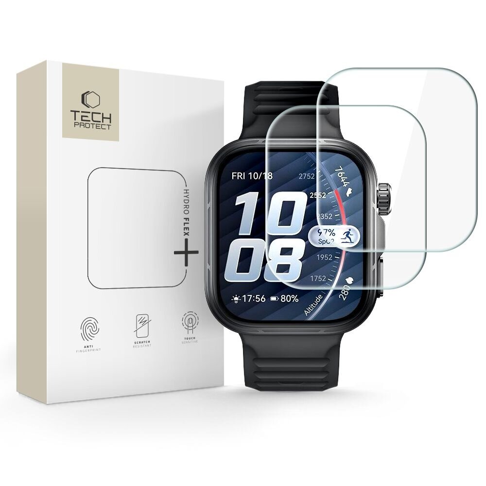 Huawei Watch Fit 5 Pro Tech-Protect Hydro Flex+ hidrogelinė plėvelė 2 vnt. Huawei Watch Fit 5 Pro Tech-Protect Hydro Flex+ hidrogelinė plėvelė 2 vnt.