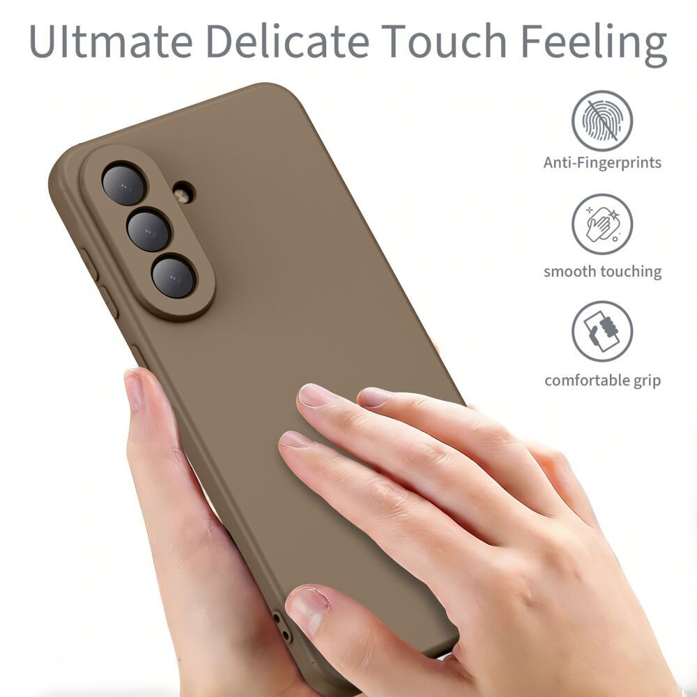 Samsung Galaxy A57 5G Tech-Protect Icon dėklas – rudas 2