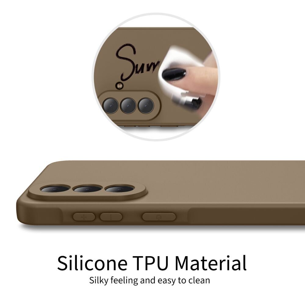 Samsung Galaxy A57 5G Tech-Protect Icon dėklas – rudas 4