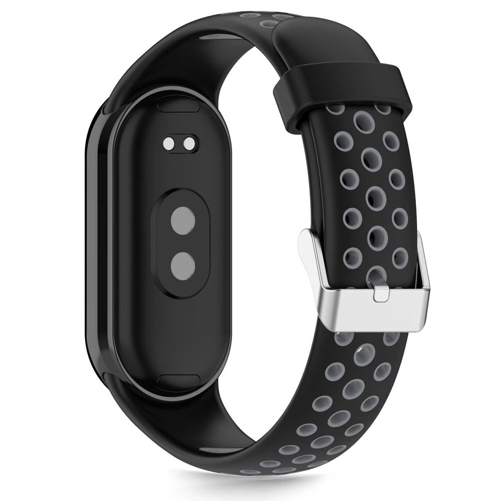 Xiaomi Smart Band 8 / 9 / 10 / NFC Tech-Protect IconBand Air dirželis – juodas ir pilkas 1