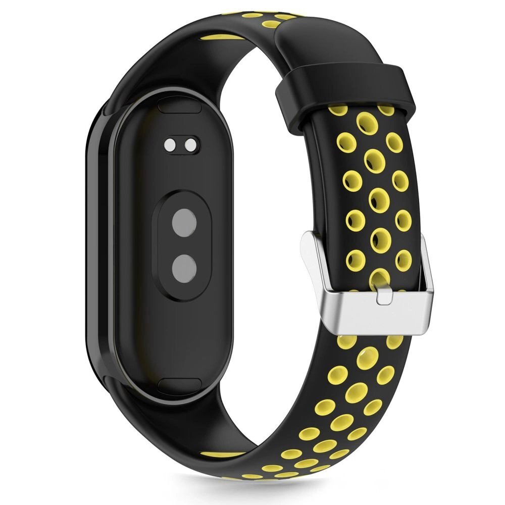 Xiaomi Smart Band 8 / 9 / 10 / NFC Tech-Protect IconBand Air dirželis – juodas ir geltonas 1