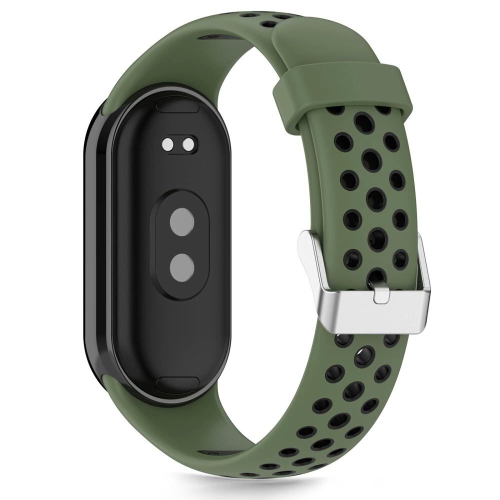 Xiaomi Smart Band 8 / 9 / 10 / NFC Tech-Protect IconBand Air dirželis – žalias ir juodas 1 Xiaomi Smart Band 8 / 9 / 10 / NFC Tech-Protect IconBand Air dirželis – žalias ir juodas 1