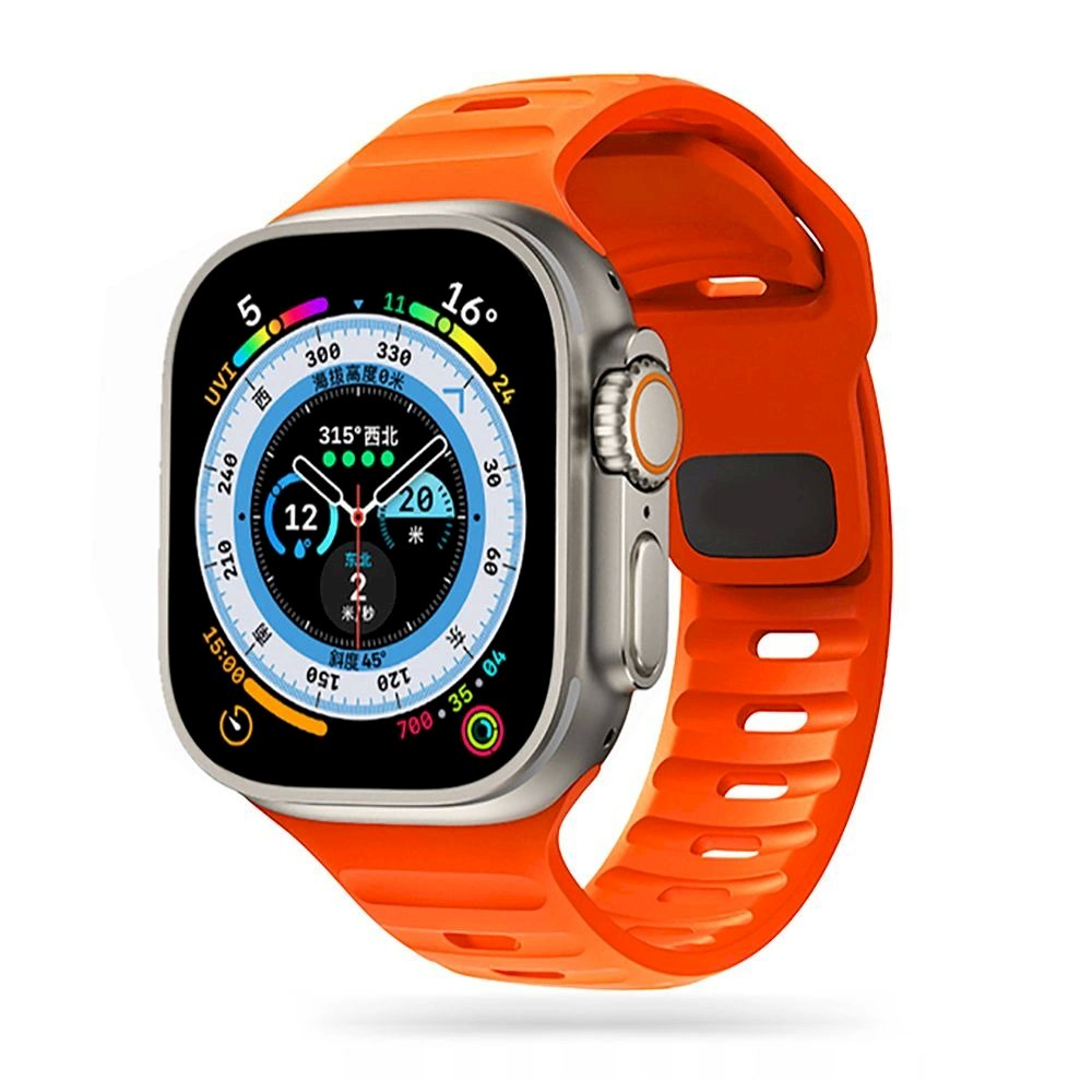 Tech-Protect Apyraknė Line Apple Watch 4 / 5 / 6 / 7 / 8 / 9 / SE / Ultra 1 / 2 (42/44/45/49 mm) - orange Tech-Protect Apyraknė Line Apple Watch 4 / 5 / 6 / 7 / 8 / 9 / SE / Ultra 1 / 2 (42/44/45/49 mm) - orange