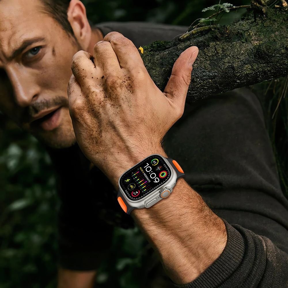 Apple Watch 44 / 45 / 46 / 49 mm Tech-Protect IconBand Line dirželis – juodas ir tamsiai mėlynas 7 Apple Watch 44 / 45 / 46 / 49 mm Tech-Protect IconBand Line dirželis – juodas ir tamsiai mėlynas 7