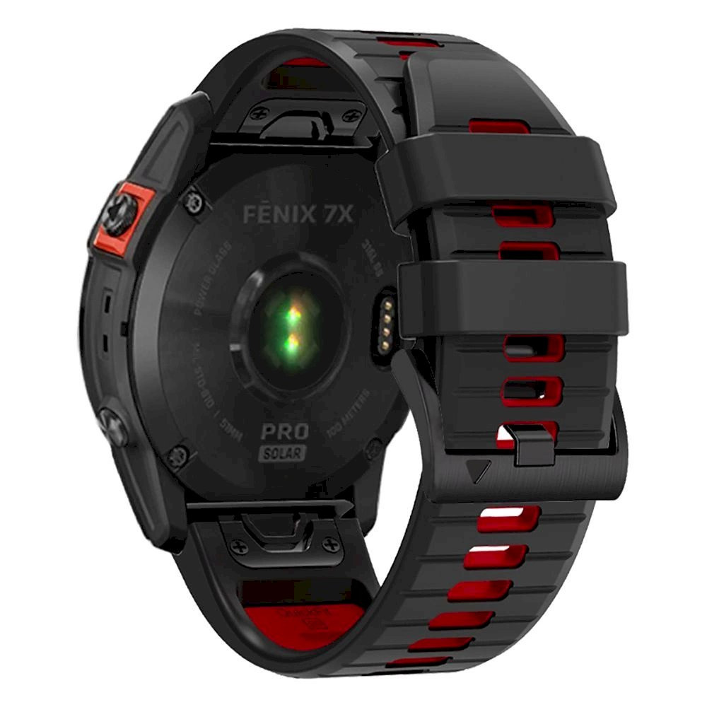 Tech-Protect IconBand Pro Apyrankė Garmin Fenix 3 / 5X / 3HR / 5X Plus / 6X / 6X Pro / 7X - Juodas red 3 Tech-Protect IconBand Pro Apyrankė Garmin Fenix 3 / 5X / 3HR / 5X Plus / 6X / 6X Pro / 7X - Juodas red 3