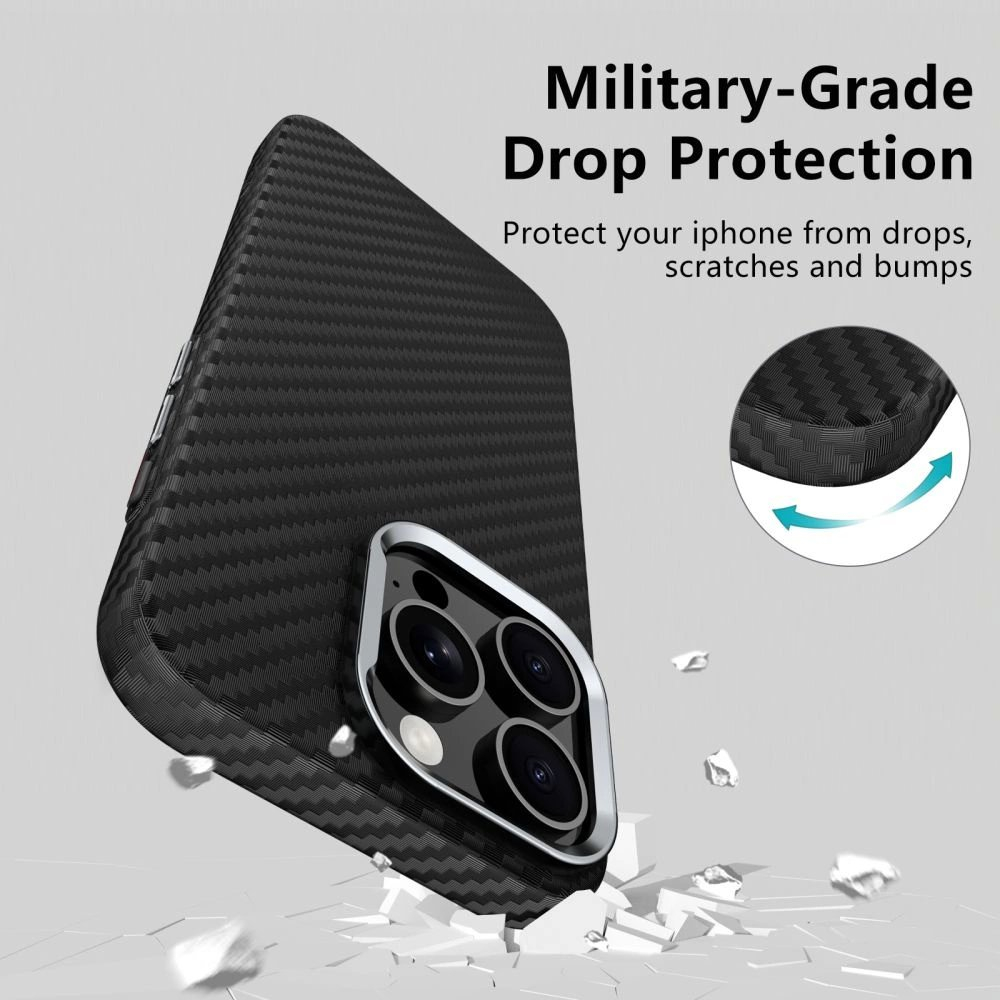 iPhone 16 Pro Max – Tech-Protect Ion Carbon MagSafe dėklas - Juoda/Pilka 2 iPhone 16 Pro Max – Tech-Protect Ion Carbon MagSafe dėklas - Juoda/Pilka 2